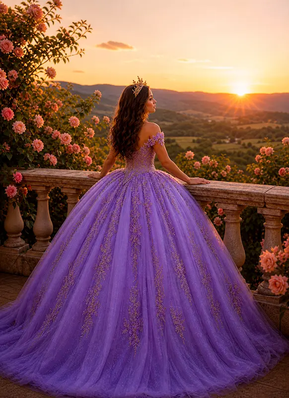 quinceañera lila 2