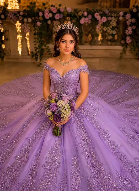quinceañera lila 3