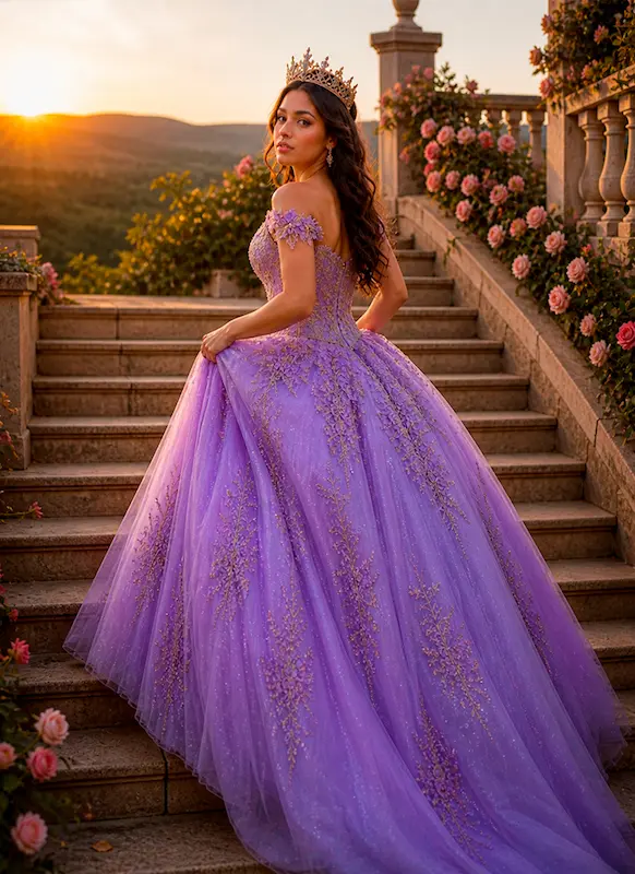 quinceañera lila 4