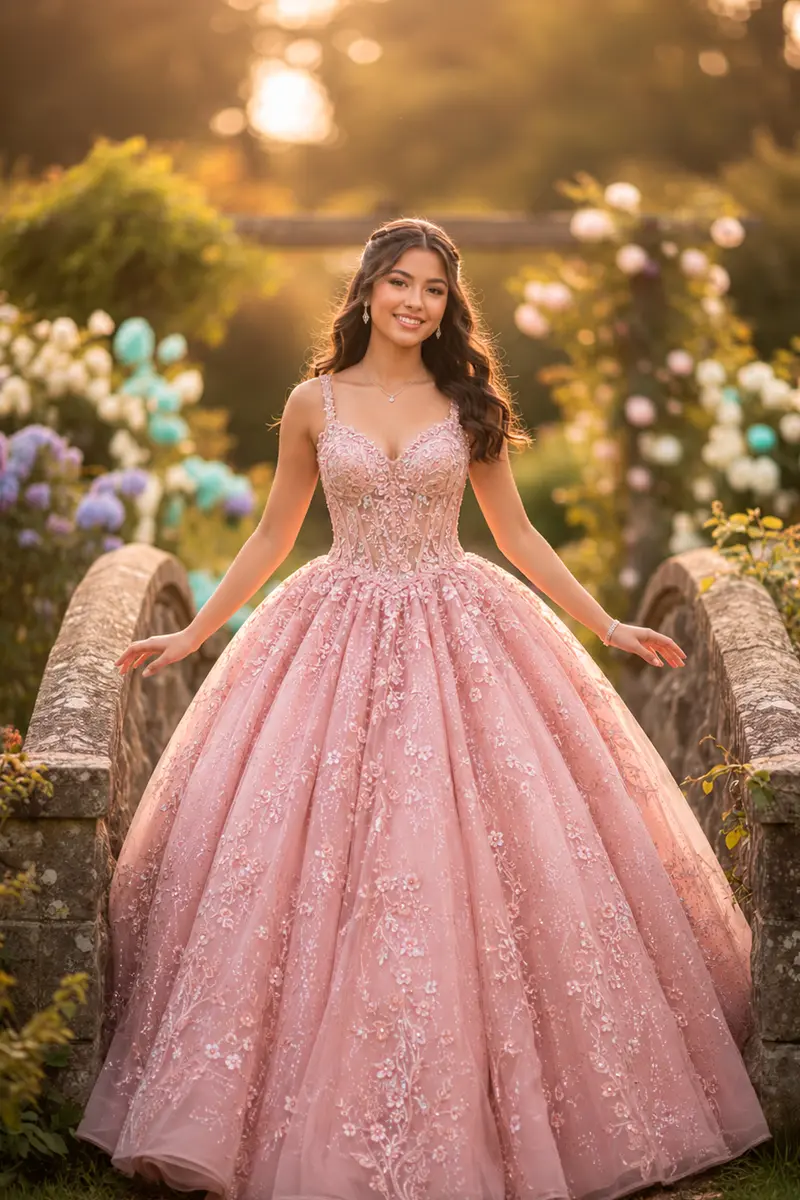 quinceañera rosa 1