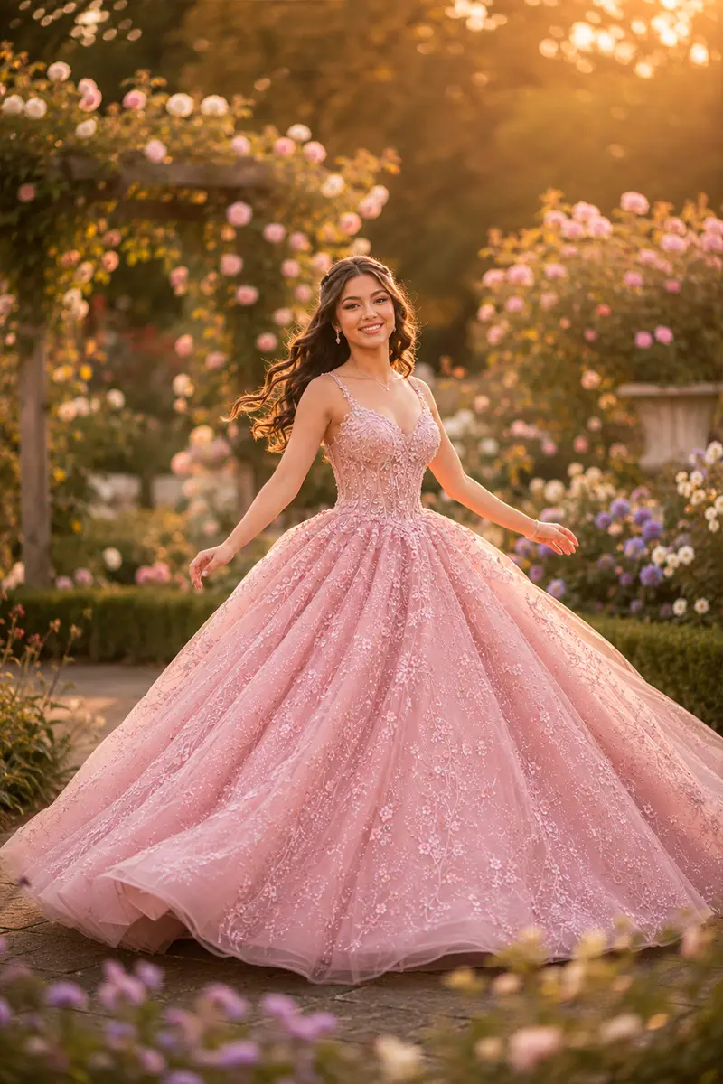 quinceañera rosa 2